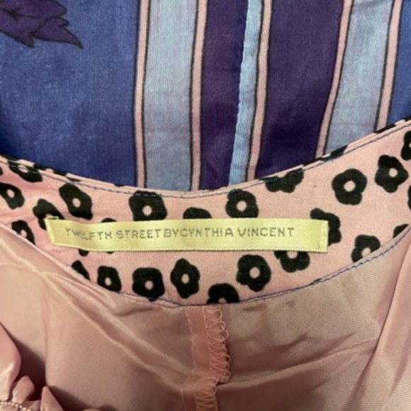 Twelfth Street by Cynthia Vincent Silk Scarf Halter Dress Small - Picture 8 of 8